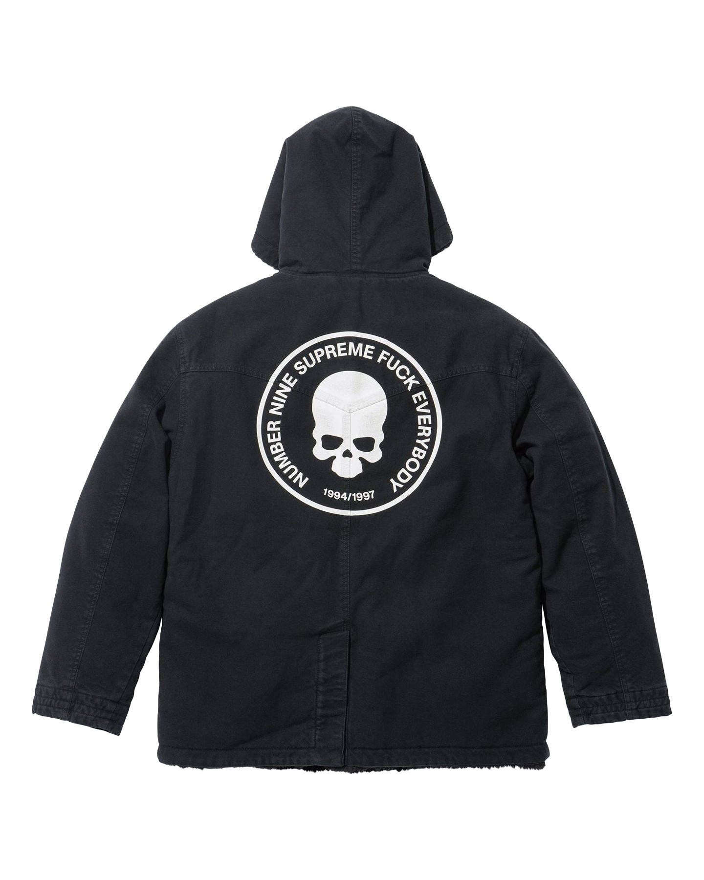 Supreme®/Number (N)ine® Faux Shearling Hooded Coat view 5